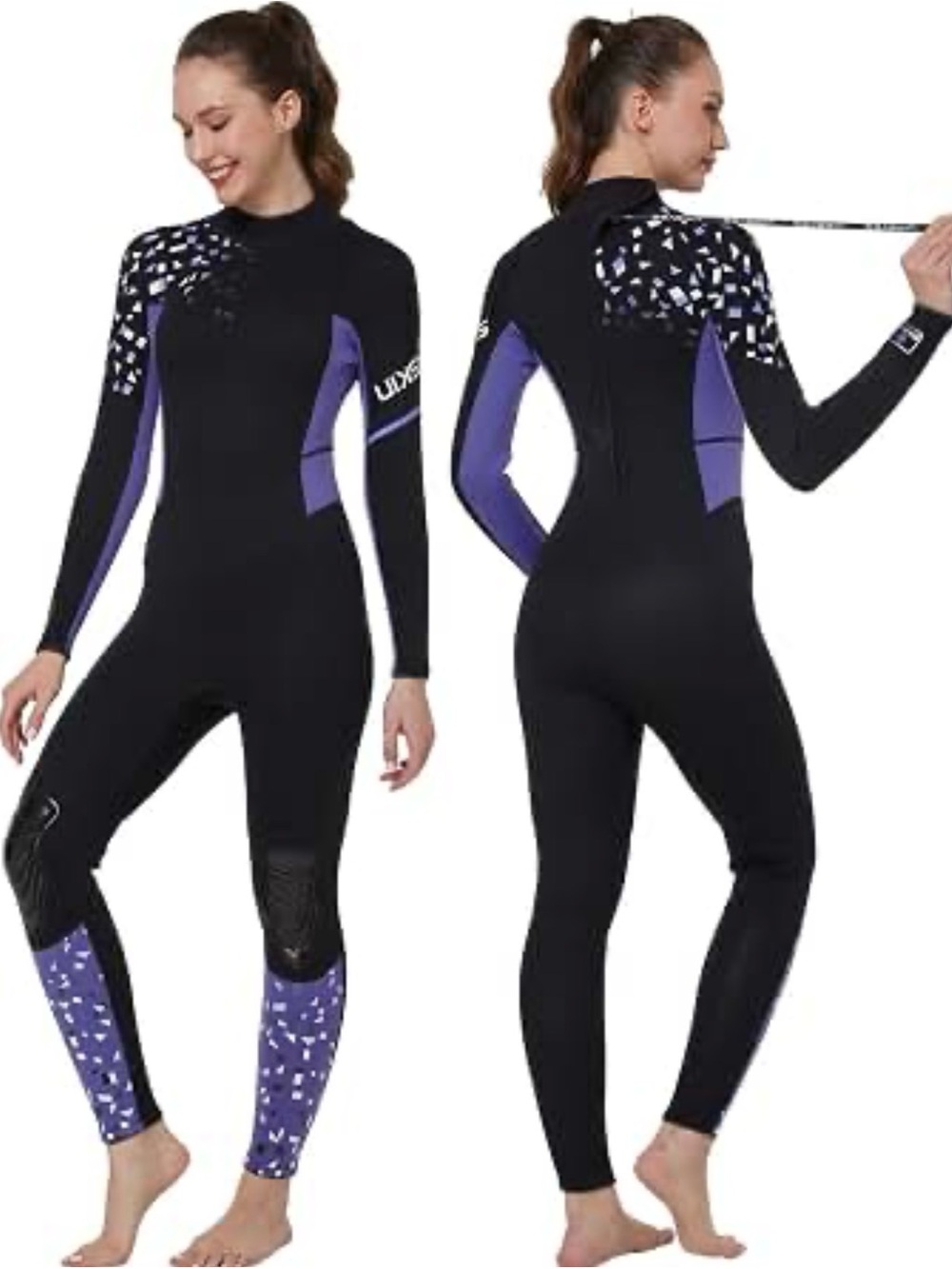 Seaskin Wetsuits for Men /Womens 3mm Back Zip Frescoes-IV